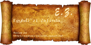 Egyházi Zelinda névjegykártya